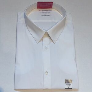 CALVIN KLEIN EXTREME SLIM FIT WHITE MEN'S SHIRT SIZE 17-17 1/2 34/35